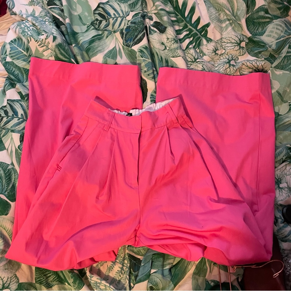 Hot pink BDG wide leg high waisted pants NWT